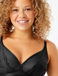 Lace Non-Wired Plunge Bralette A-E