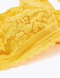 Cotton & Lace Non-Wired Full Cup Bralette