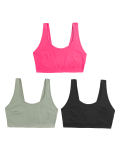 3pk Non Wired Crop Tops