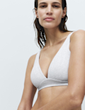 3 Pack Cotton Rich Non Wired Plunge Bras (A-E)