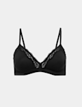 Body Soft Lace Trim Non Wired Bralette (A-E)