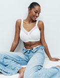 Cotton & Lace Non Wired Total Support Bra