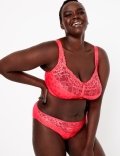 Total Support Jacquard & Lace Full Cup Bra
