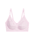 Embroidered Non Wired Total Support Bra