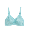 Embroidered Non Wired Total Support Bra