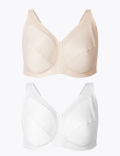 2pk Total Support Non-Wired Full Cup Bras