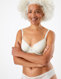 2 Pack Texture & Lace Full Cup Bra A-E