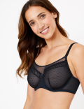 2pk Mesh Lace Underwired Balcony Bras A-E