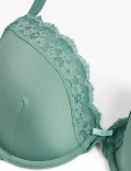 Lace Padded Plunge Wired Bra