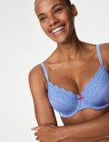 Lace Trim Padded Full Cup Bra