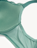Lace Trim Padded Full Cup Bra