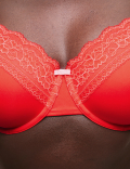 Lace Trim Padded Full Cup Bra