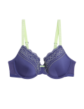 Lace Trim Padded Full Cup Bra