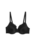 Lace Trim Padded Full Cup Bra