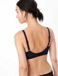 Vintage Bloom Print Plunge Bra
