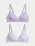 2pk Padded Full Cup First Bras AA-D