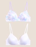 2pk Padded Full Cup First Bras AA-D