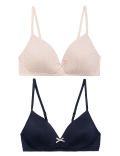 2pk Padded Full Cup First Bras AA-D
