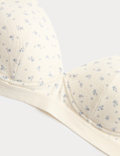 2pk Non Wired Cotton Rich Ribbed First Bras AA-D