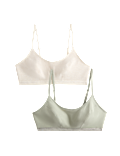 2pk Cotton First Bra Crop Tops