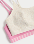 2pk Cotton First Bra Crop Tops
