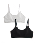 2pk Cotton First Bra Crop Tops