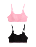 2pk Non Wired Crop Top First Bras