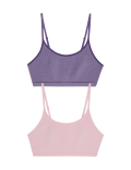 2pk Non Wired Crop Top First Bras