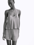 Satin Cami Shortie Pyjama Set