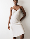 Satin Strappy Long Chemise