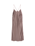 Satin Strappy Long Chemise