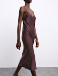 Satin Strappy Long Chemise