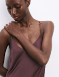Satin Strappy Long Chemise