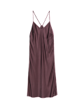 Satin Strappy Long Chemise