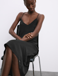 Satin Strappy Long Chemise