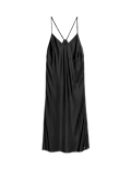 Satin Strappy Long Chemise
