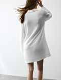 Pure Cotton Textured Muslin Nightshirt