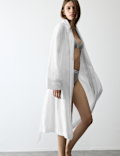 Pure Cotton Muslin Dressing Gown
