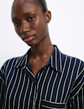 AUTOGRAPH PURE COTTON STRIPE NIGHTSHIRT