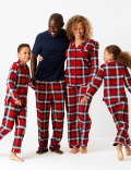 Pure Cotton Checked Pyjama Set