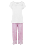 Pure Cotton Broderie Pyjama Set