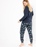 You Grow Girl Slogan Plant Print Pyjama Set
