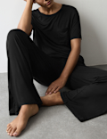 Jersey Wide Leg Pyjama Bottoms