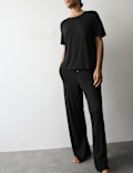 Jersey Wide Leg Pyjama Bottoms