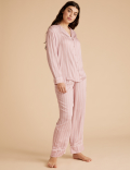 Sateen Striped Pyjama Set