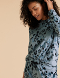 Cotton Leopard Print Pyjama Set