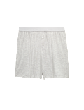 Button Fly Detail Pyjama Shorts
