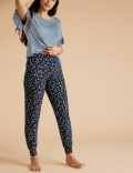 Frill Sleeve Floral Cuff Pant Pyjama Set