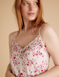 Cotton Leopard Print Camisole Pyjama Set