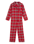 Women's Checked Family Pyjama Set